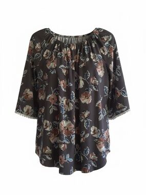 Amana Floral Scoop-Neck Tunic